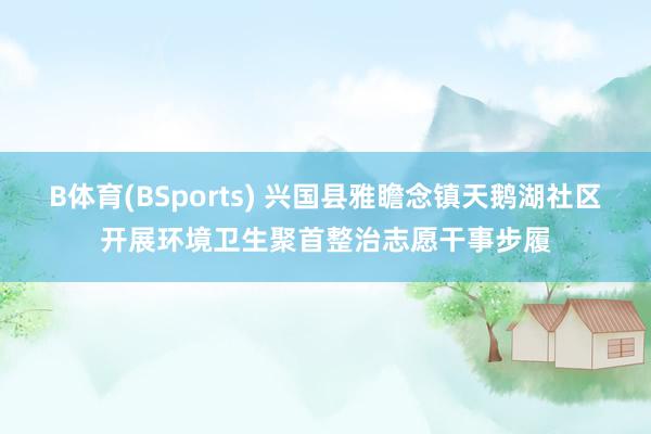 B体育(BSports) 兴国县雅瞻念镇天鹅湖社区开展环境卫生聚首整治志愿干事步履