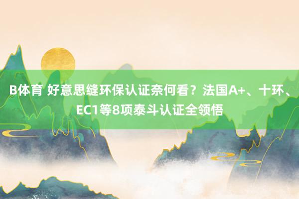 B体育 好意思缝环保认证奈何看？法国A+、十环、EC1等8项泰斗认证全领悟
