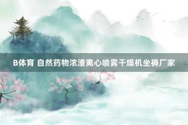 B体育 自然药物浓渣离心喷雾干燥机坐褥厂家