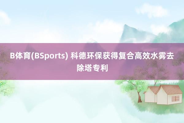 B体育(BSports) 科德环保获得复合高效水雾去除塔专利
