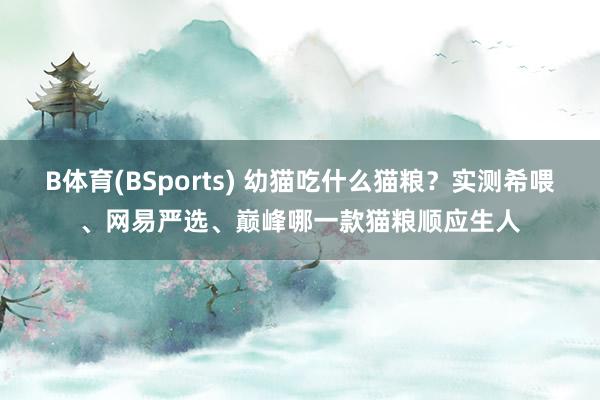 B体育(BSports) 幼猫吃什么猫粮？实测希喂、网易严选、巅峰哪一款猫粮顺应生人