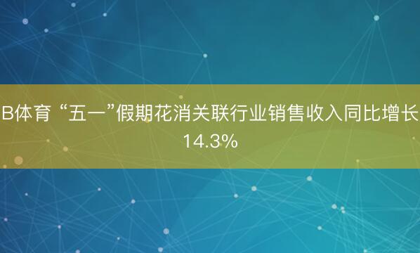 B体育 “五一”假期花消关联行业销售收入同比增长14.3%